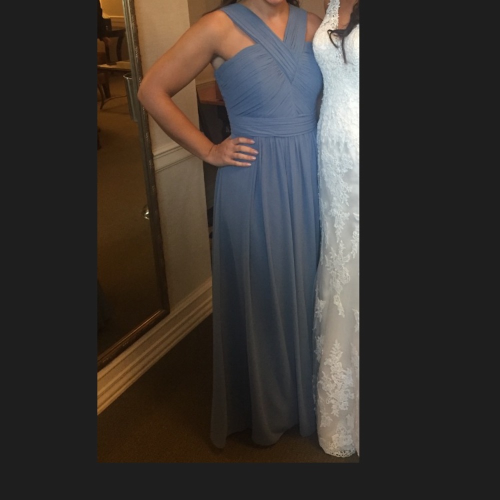 Bill Levkoff Blue Bridesmaid Dress